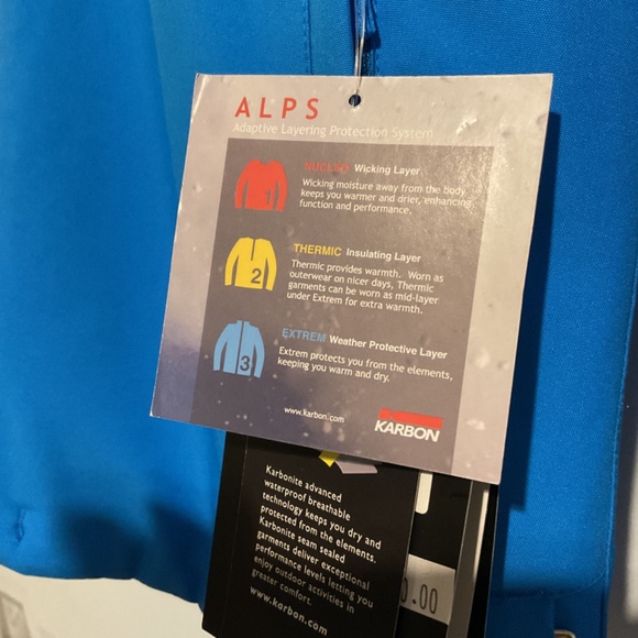 GIRLS KARBON MAGIC YOUTH WARM WINTER JACKET BLUE SIZE 12 NWT - Picture 4 of 5